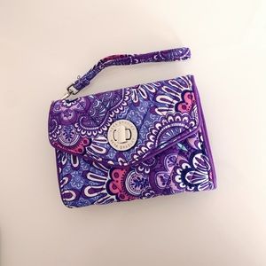 Vera Bradley wristlet in Lilac Tapestry